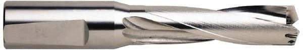 Guhring - 35 to 37.5mm Diam, 3xD, 114mm Max Depth, 1-1/4" Shank Diam, 154mm Flute, 218mm OAL, Replaceable Tip Drill - RT 800 WP Insert, 6.1 Seat Size, Series 5242 - Eagle Tool & Supply