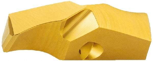 Guhring - Series 1047, 40.5mm Diam 140° Replaceable Drill Tip - Carbide, TiN Finish, 6.2 Seat Size, Through Coolant - Eagle Tool & Supply