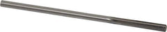 Made in USA - #3 Cobalt 6 Flute Chucking Reamer - Straight Flute, 0.2075" Straight Shank, 1-1/4" Flute Length, 5" OAL - Eagle Tool & Supply