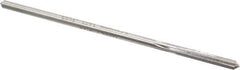 Made in USA - #18 Cobalt 6 Flute Chucking Reamer - Straight Flute, 0.1595" Straight Shank, 1-1/8" Flute Length, 4-1/2" OAL - Eagle Tool & Supply
