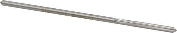 Made in USA - #20 Cobalt 6 Flute Chucking Reamer - Straight Flute, 0.153" Straight Shank, 1-1/8" Flute Length, 4-1/2" OAL - Eagle Tool & Supply