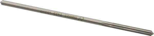 Made in USA - #21 Cobalt 6 Flute Chucking Reamer - Straight Flute, 0.153" Straight Shank, 1-1/8" Flute Length, 4-1/2" OAL - Eagle Tool & Supply