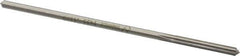 Made in USA - #21 Cobalt 6 Flute Chucking Reamer - Straight Flute, 0.153" Straight Shank, 1-1/8" Flute Length, 4-1/2" OAL - Eagle Tool & Supply