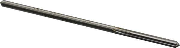 Made in USA - #22 Cobalt 6 Flute Chucking Reamer - Straight Flute, 0.151" Straight Shank, 1" Flute Length, 4" OAL - Eagle Tool & Supply