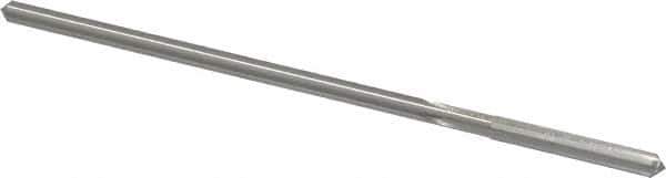 Made in USA - #27 Cobalt 4 Flute Chucking Reamer - Straight Flute, 0.135" Straight Shank, 1" Flute Length, 4" OAL - Eagle Tool & Supply