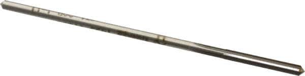 Made in USA - #31 Cobalt 4 Flute Chucking Reamer - Straight Flute, 0.112" Straight Shank, 7/8" Flute Length, 3-1/2" OAL - Eagle Tool & Supply