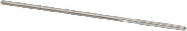 Made in USA - #44 Cobalt 4 Flute Chucking Reamer - Straight Flute, 0.081" Straight Shank, 3/4" Flute Length, 3" OAL - Eagle Tool & Supply