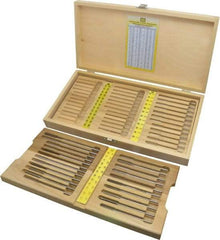 Made in USA - #1 to #60, Chucking Reamer Set - Straight Flute, Right Hand Cut, 60 Pieces - Eagle Tool & Supply