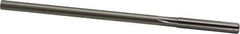 Made in USA - Letter K Cobalt 6 Flute Chucking Reamer - Straight Flute, 1/4" Straight Shank, 1-1/2" Flute Length, 6" OAL - Eagle Tool & Supply