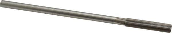 Made in USA - Letter V Cobalt 6 Flute Chucking Reamer - Straight Flute, 0.3105" Straight Shank, 1-3/4" Flute Length, 7" OAL - Eagle Tool & Supply