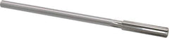 Made in USA - Letter X Cobalt 6 Flute Chucking Reamer - Straight Flute, 0.3105" Straight Shank, 1-3/4" Flute Length, 7" OAL - Eagle Tool & Supply