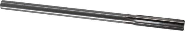 Made in USA - Letter Z Cobalt 6 Flute Chucking Reamer - Straight Flute, 0.373" Straight Shank, 1-3/4" Flute Length, 7" OAL - Eagle Tool & Supply