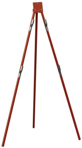 NMC - Tripod Traffic Sign Stand - Aluminum, Compatible with 48" High x 48" Wide Signs - Eagle Tool & Supply