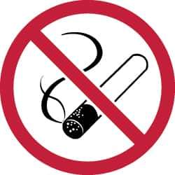 NMC - ISO Label - Black, Red & White, 2" Long x 2" High, Sign Muscle Finish - Eagle Tool & Supply