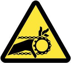 NMC - ISO Label - Black & Yellow, 4" Long x 4" High, Sign Muscle Finish - Eagle Tool & Supply