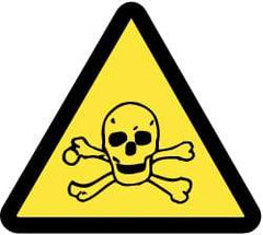 NMC - ISO Label - Black & Yellow, 2" Long x 2" High, Sign Muscle Finish - Eagle Tool & Supply