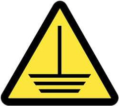NMC - ISO Label - Black & Yellow, 2" Long x 2" High, Sign Muscle Finish - Eagle Tool & Supply