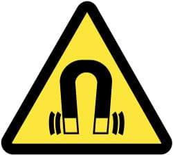 NMC - ISO Label - Black & Yellow, 2" Long x 2" High, Sign Muscle Finish - Eagle Tool & Supply