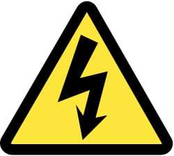 NMC - ISO Label - Black & Yellow, 2" Long x 2" High, Sign Muscle Finish - Eagle Tool & Supply