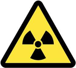 NMC - ISO Label - Black & Yellow, 2" Long x 2" High, Sign Muscle Finish - Eagle Tool & Supply