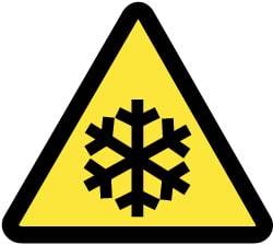 NMC - ISO Label - Black & Yellow, 2" Long x 2" High, Sign Muscle Finish - Eagle Tool & Supply