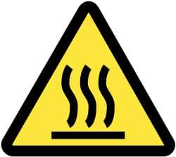 NMC - ISO Label - Black & Yellow, 2" Long x 2" High, Sign Muscle Finish - Eagle Tool & Supply