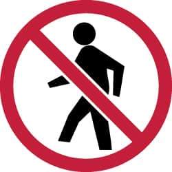 NMC - ISO Label - Black, Red & White, 4" Long x 4" High, Sign Muscle Finish - Eagle Tool & Supply