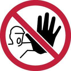 NMC - ISO Label - Black, Red & White, 4" Long x 4" High, Sign Muscle Finish - Eagle Tool & Supply