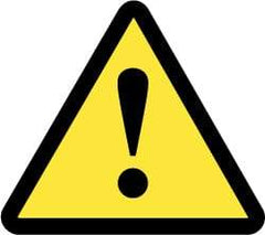 NMC - ISO Label - Black & Yellow, 4" Long x 4" High, Sign Muscle Finish - Eagle Tool & Supply