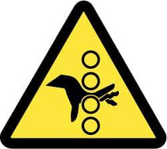 NMC - ISO Label - Black & Yellow, 4" Long x 4" High, Sign Muscle Finish - Eagle Tool & Supply