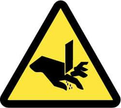 NMC - ISO Label - Black & Yellow, 4" Long x 4" High, Sign Muscle Finish - Eagle Tool & Supply