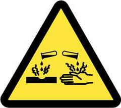 NMC - ISO Label - Black & Yellow, 4" Long x 4" High, Sign Muscle Finish - Eagle Tool & Supply