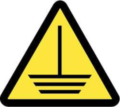 NMC - ISO Label - Black & Yellow, 4" Long x 4" High, Sign Muscle Finish - Eagle Tool & Supply