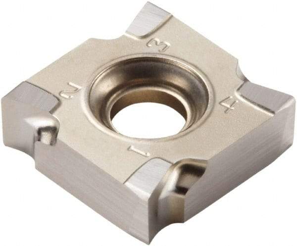 Seco - SNHQ120704 E05 Grade H25 Carbide Milling Insert - Uncoated, 0.277" Thick, 1/2" Inscribed Circle, 0.016" Corner Radius - Eagle Tool & Supply