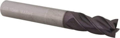 M.A. Ford - 10mm, 22mm LOC, 10mm Shank Diam, 72mm OAL, 4 Flute, Solid Carbide Square End Mill - Single End, TiAlN Finish, Spiral Flute, Variable° Helix, Centercutting, Right Hand Cut, Right Hand Flute, Series 177 - Eagle Tool & Supply