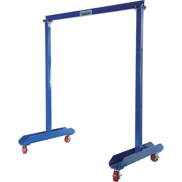 Vestil - 1,000 Lb Load Capacity, Steel Gantry Crane - 6' Span - Eagle Tool & Supply