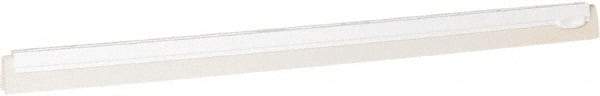 Vikan - 28" Foam Rubber Blade Squeegee Refill - Double Edge, White, Plastic Holder - Eagle Tool & Supply