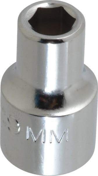 Proto - 1/2" Drive, Standard Hand Socket - 6 Points, 1-1/2" OAL, Alloy Steel, Chrome Finish - Eagle Tool & Supply