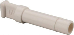 Parker - 1/4" OD, Bio-Sourced Nylon 11 Push-to-Connect Plug - 230 Max psi, White - Eagle Tool & Supply