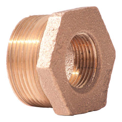 Merit Brass - Brass & Chrome Pipe Fittings Type: Hex Bushing Fitting Size: 2-1/2 x 2 - Eagle Tool & Supply