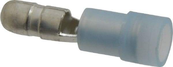 3M - 16 to 14 AWG Crimp Bullet Connector - 0.18" Bullet Diam, Blue Nylon Insulation - Eagle Tool & Supply