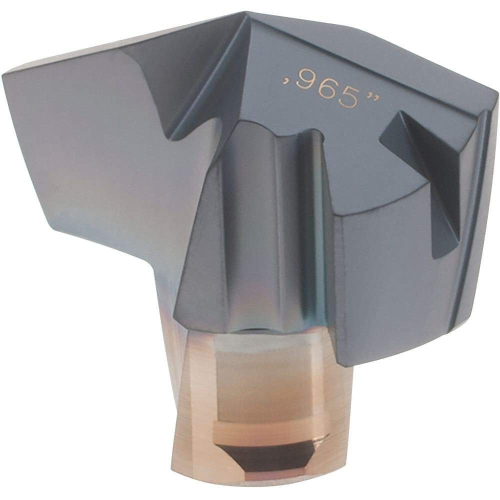 Iscar - Series ICP, 0.965" Diam Grade IC908 140° Replaceable Drill Tip - Carbide, TiAlN Finish, 24 Seat Size, Through Coolant - Eagle Tool & Supply