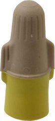 3M - 2, 22 to 3, 12 AWG, 600 Volt, Flame Retardant, Wing Twist on Wire Connector - Tan & Yellow, 221°F - Eagle Tool & Supply