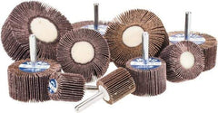 Merit Abrasives - 10 Piece Flap Wheel Kit - Contains Wheels Mounted on 1/4" Shank - Eagle Tool & Supply
