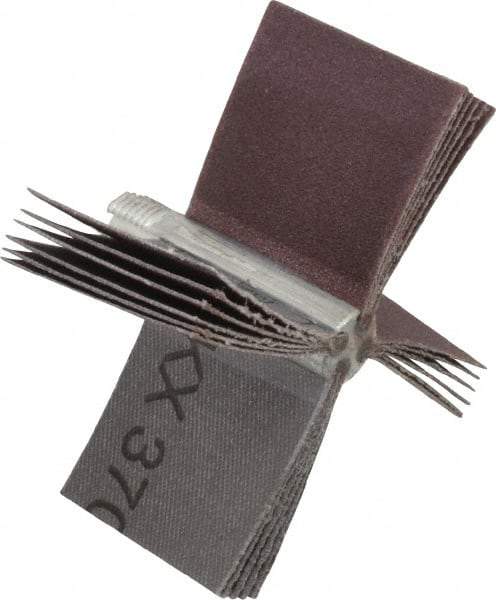 Merit Abrasives - 120 Grit, Coated, Aluminum Oxide Bore Polisher - Fine Grade, 16,000 RPM, Polishes Bores with 2-1/8 to 2-1/2" Diam - Eagle Tool & Supply