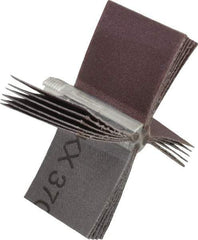 Merit Abrasives - 120 Grit, Coated, Aluminum Oxide Bore Polisher - Fine Grade, 16,000 RPM, Polishes Bores with 2-1/8 to 2-1/2" Diam - Eagle Tool & Supply