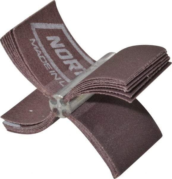 Merit Abrasives - 180 Grit, Coated, Aluminum Oxide Bore Polisher - Very Fine Grade, 16,000 RPM, Polishes Bores with 2-1/8 to 2-1/2" Diam - Eagle Tool & Supply