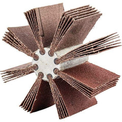 Merit Abrasives - 180 Grit, Coated, Aluminum Oxide Bore Polisher - Very Fine Grade, 16,000 RPM, Polishes Bores with 2 to 2-1/2" Diam - Eagle Tool & Supply