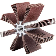 Merit Abrasives - 60 Grit, Coated, Aluminum Oxide Bore Polisher - Medium Grade, 15,000 RPM, Polishes Bores with 2-5/8 to 3" Diam - Eagle Tool & Supply