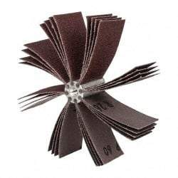 Merit Abrasives - 60 Grit, Coated, Aluminum Oxide Bore Polisher - Medium Grade, 8,000 RPM, Polishes Bores with 4-1/4 to 5-1/4" Diam - Eagle Tool & Supply
